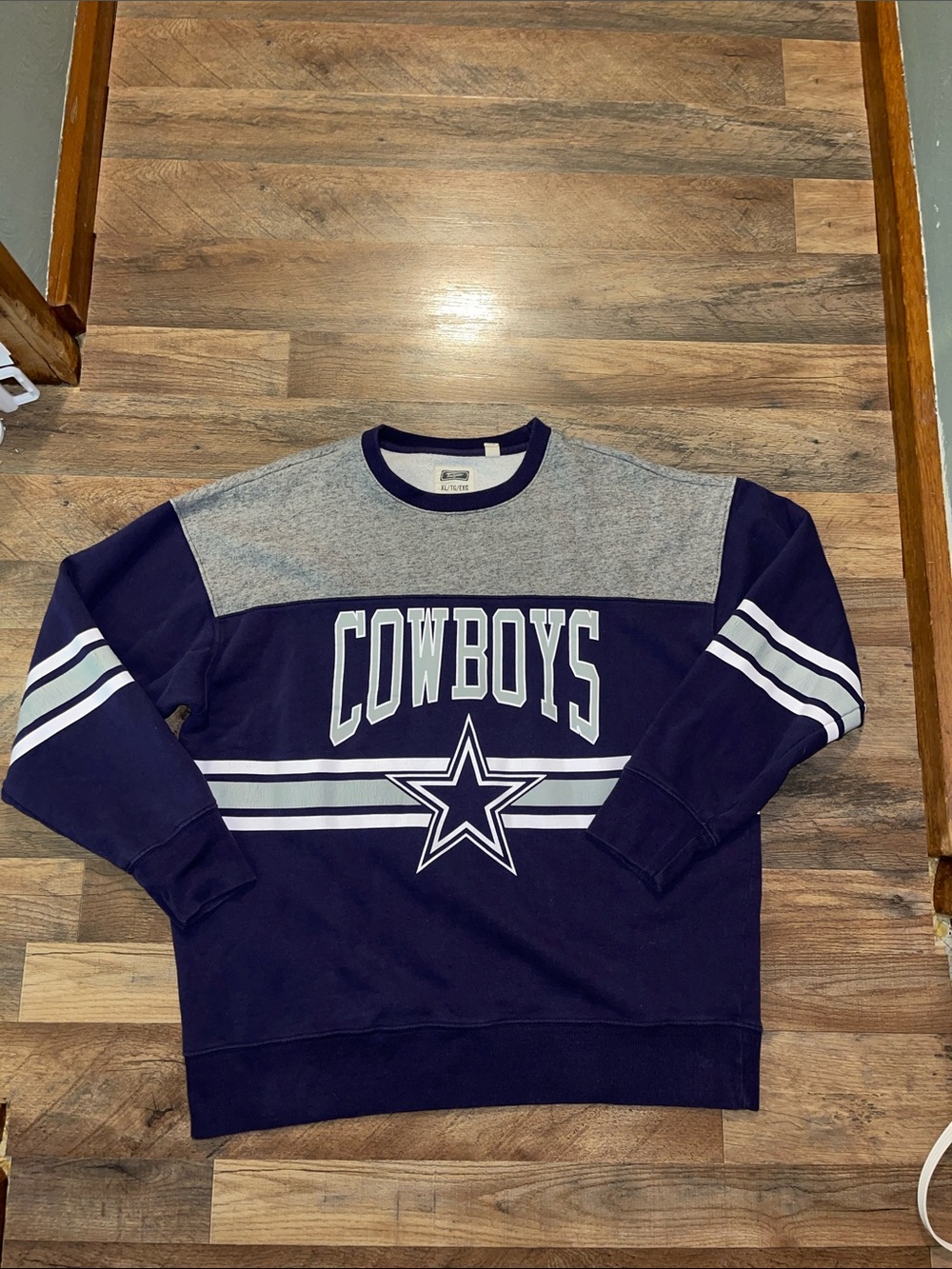 Dallas Cowboys Navy and Gray Team Pullover Sweatshirt size XL